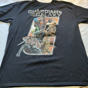 Guardians of the Galaxy Graphic Tee Disney Marvel Unisex Large Groot Starlord